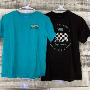 quick silver and cans tee shirts, size L/XL, boys